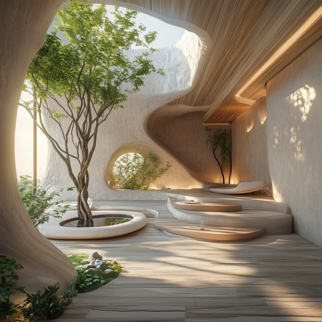 A sculptural interior composed around feeling