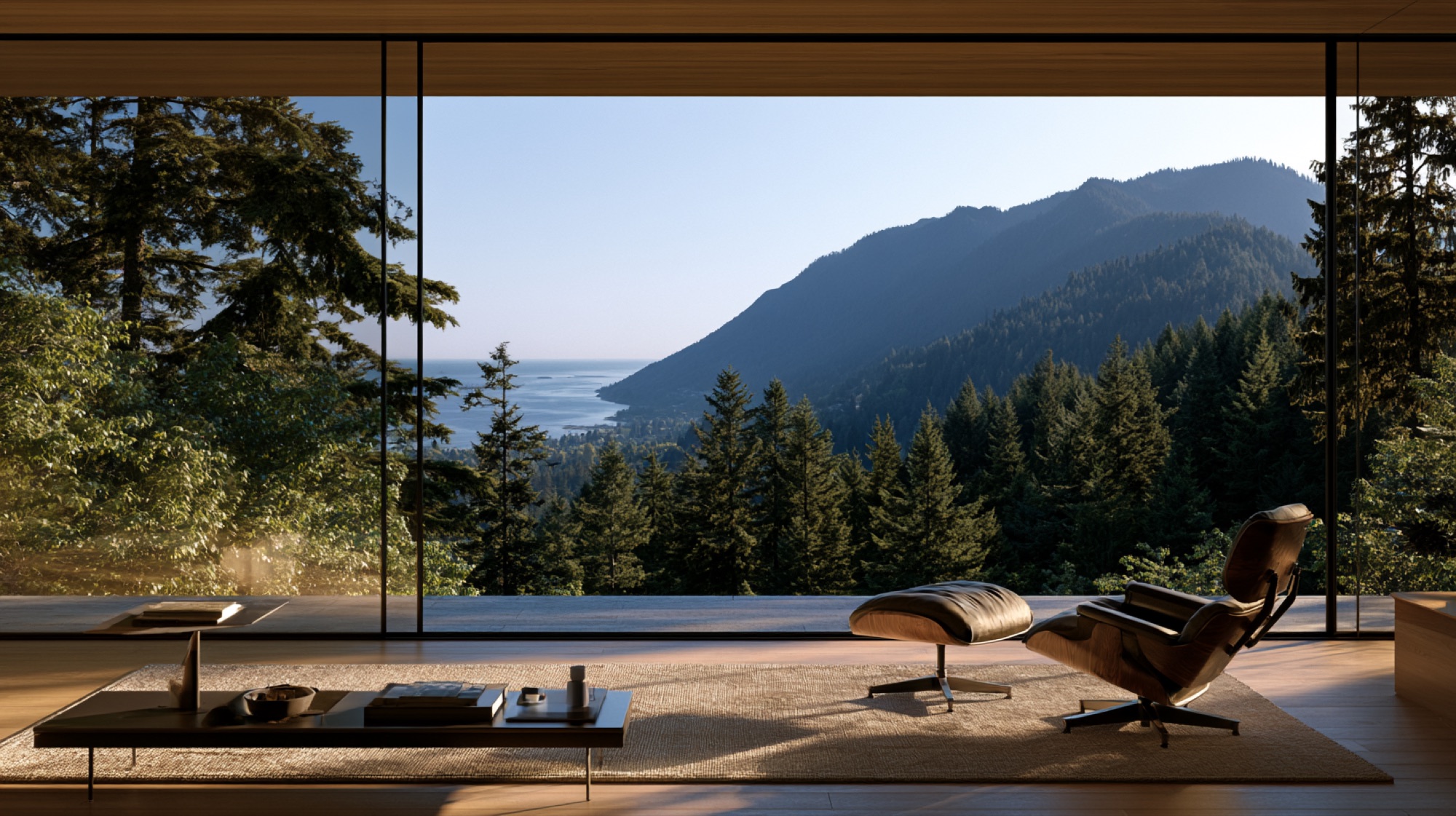 Studio view over the Pacific coastline